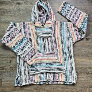 Closing Out Bundle And Save Multicolor Striped Baja Hoodie
